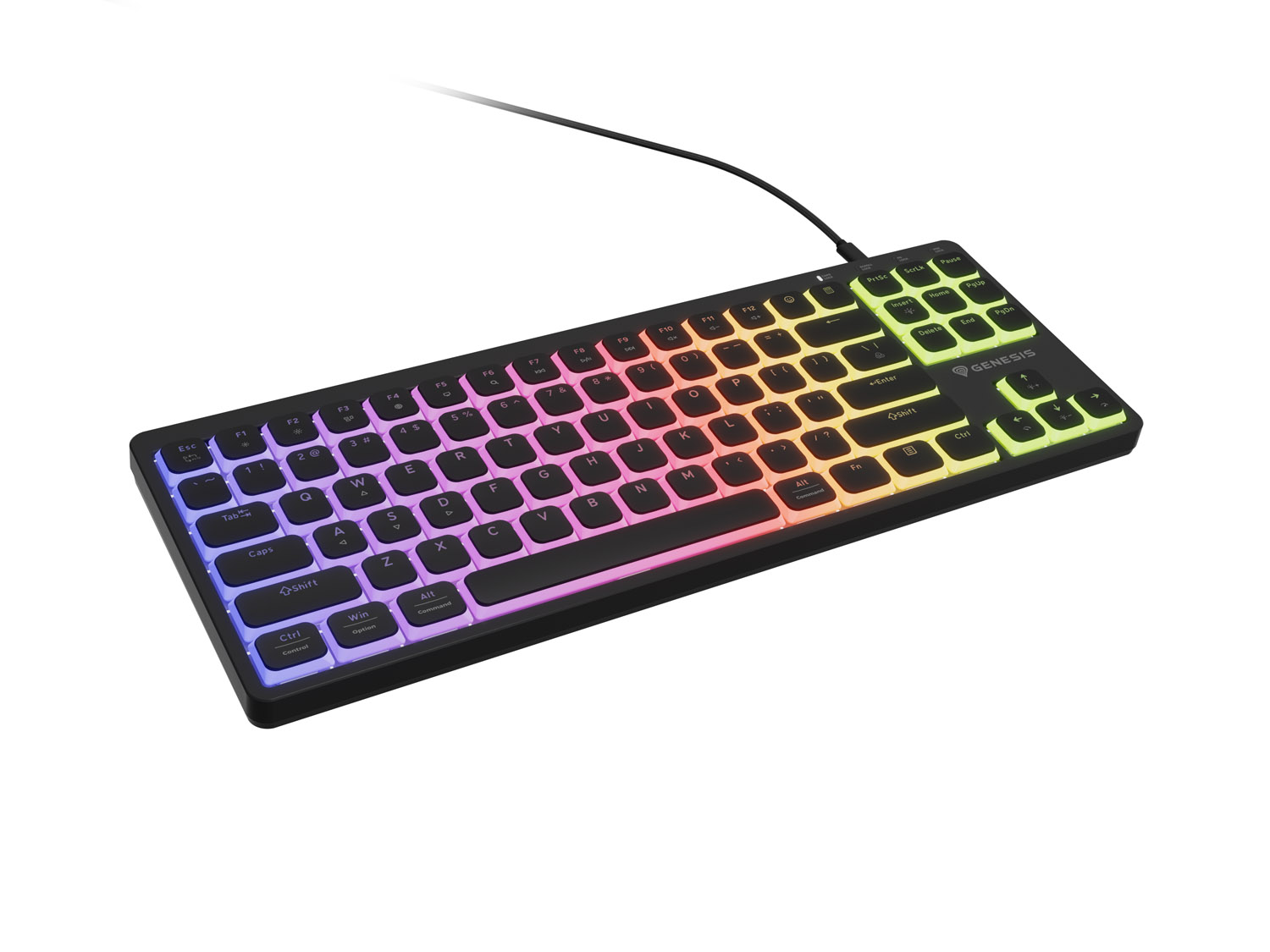 Keyboard Genesis Gaming Thor 403 TKL Hot Swap Mechanical Outemu Pink Silent Switch Slim Black