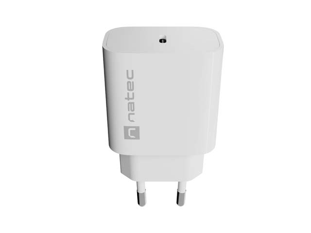 USB Universal Power Charger Natec Ribera 20W Type-C PD 3.0 White
