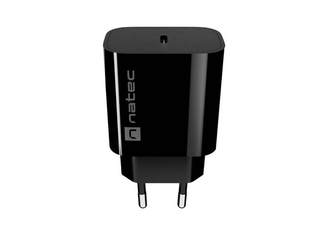 USB Universal Power Charger Natec Ribera 20W Type-C PD 3.0 Black