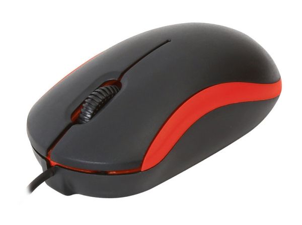 Mouse Omega OM-07VR 3D Optical Black/Red 1000DPI USB