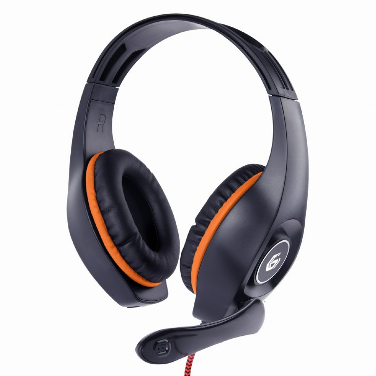 Headphones Gembird GHS-05 Gaming Black/Orange w/Mic