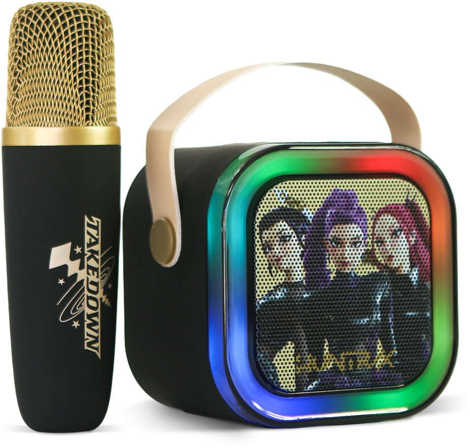 Speaker OTL Core K-Pop Demon Hunters KARAOKE w/BT, Microphone, microSD, AUX-IN, LED RGB Black