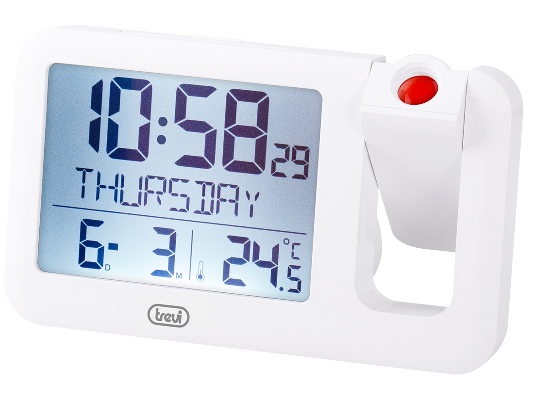 Alarm Clock Trevi PJ 3030 w/Projector White