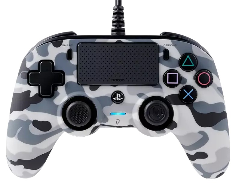 Controller for PS4 Nacon Wired Compact Camo Grey
