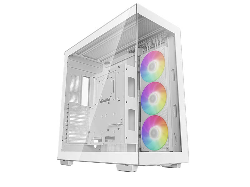 ATX / E-ATX Midi Tower Case Deepcool CH780 White ARGB w/4x USB 3.0, 3x 140mm(420mm), LED Fans