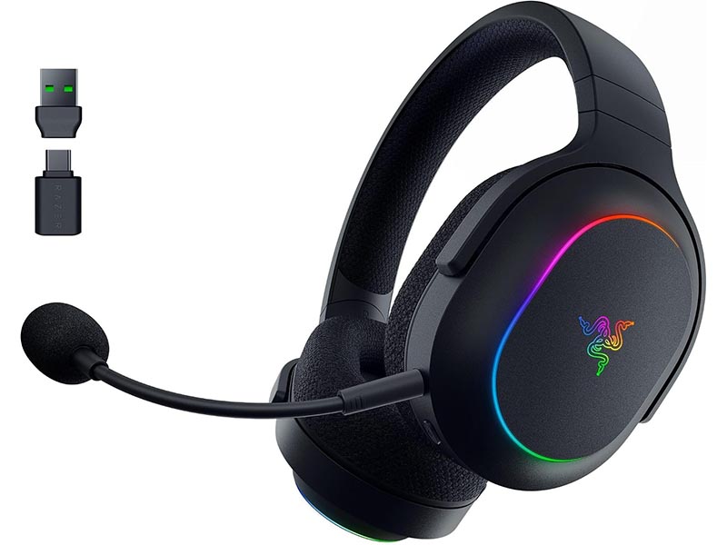 Headphones Razer Barracuda X Chroma RGB HyperSpeed - Wireless/BT Lightweight Gaming TriForce