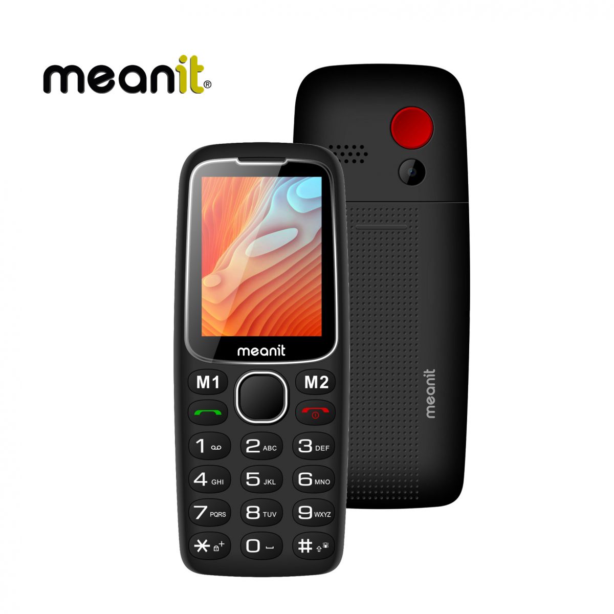 Mobile Phone MeanIT Senior 10 Plus Black