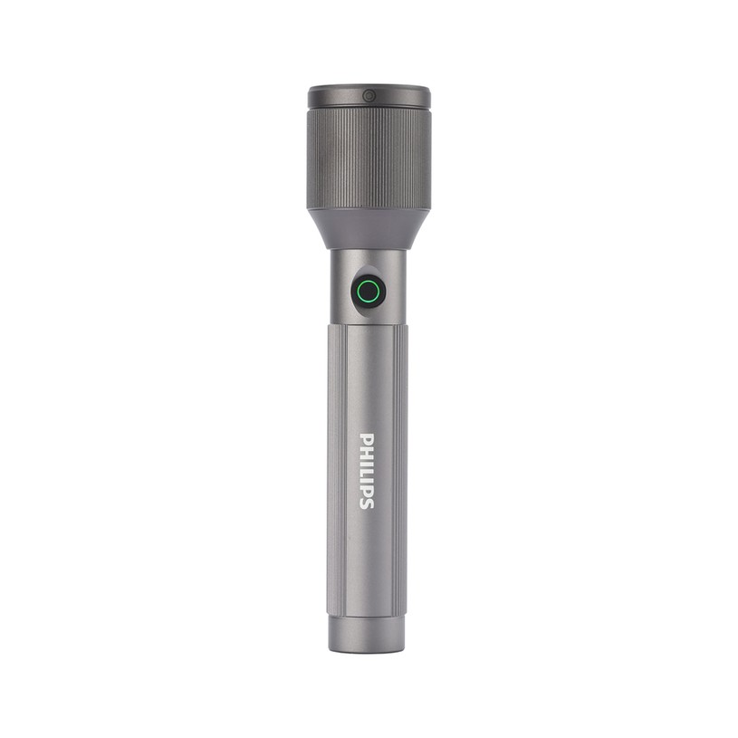 Flashlight Philips Aluminium LED Torch 770 Lumens, IP44 Water Resistance, USB-C w/Built-in Battery