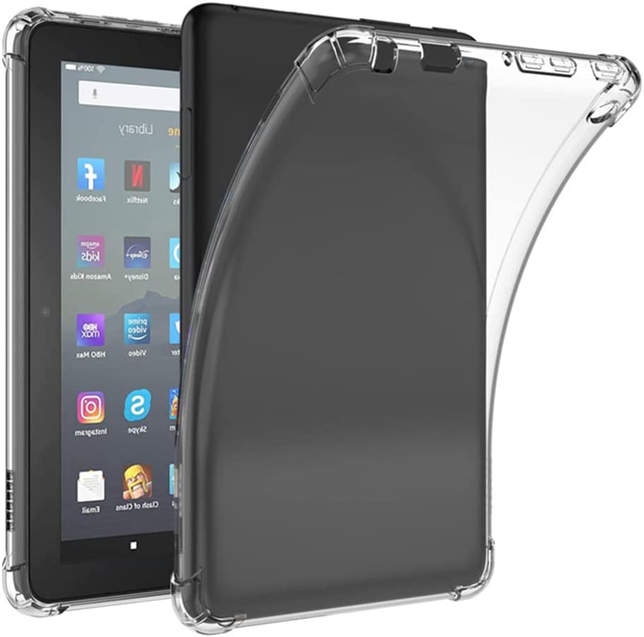 Silicone Case for Amazon Tablet Fire HD 8 Plus Transparent