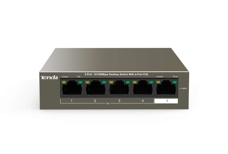 Tenda Switch 5Port TEF1105P-4-63W 10/100Mbps w/4port PoE