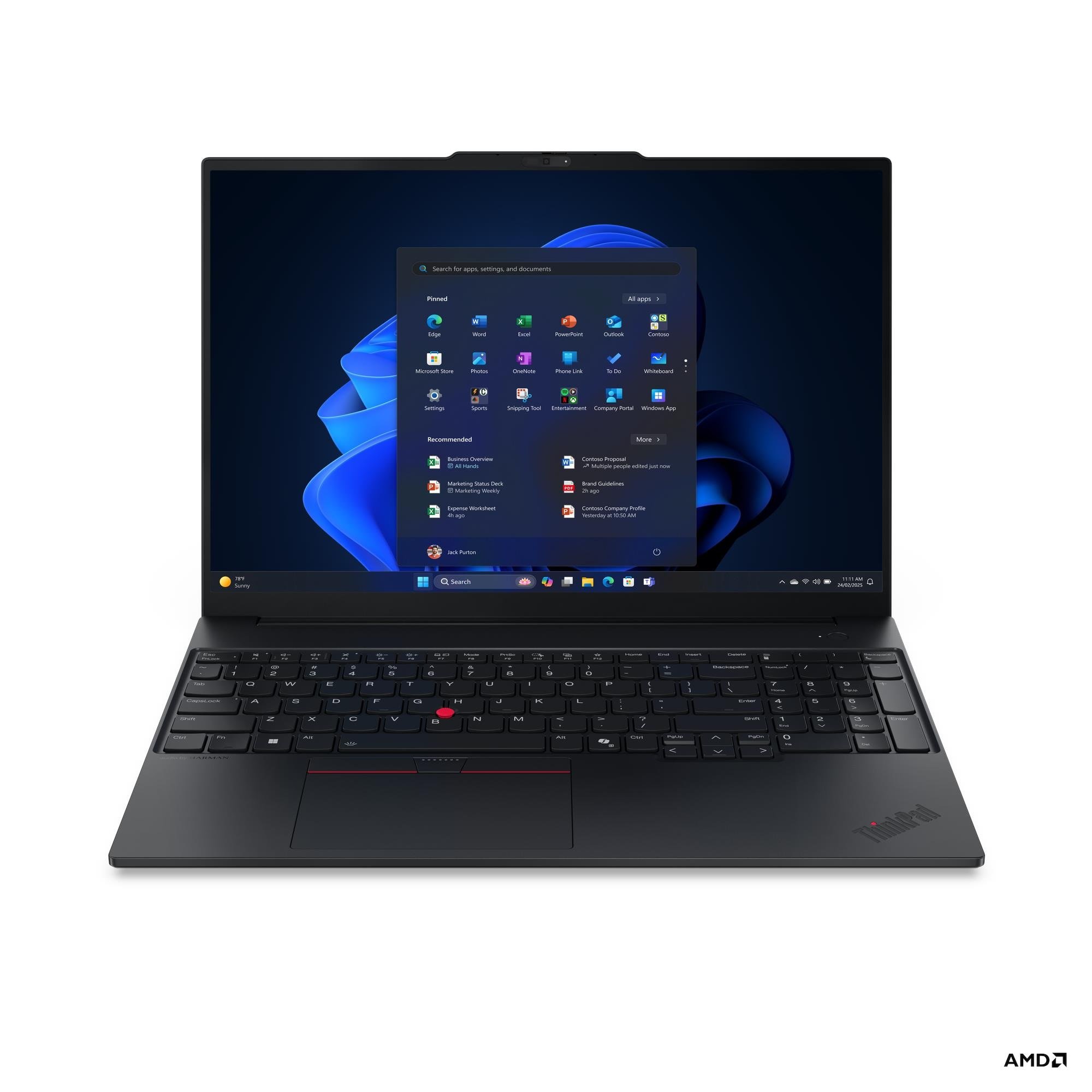 Notebook Lenovo ThinkPad E16 G3 Ryzen 7 250/32GB/1TB/16" WUXGA IPS/BacklitKB/FP
