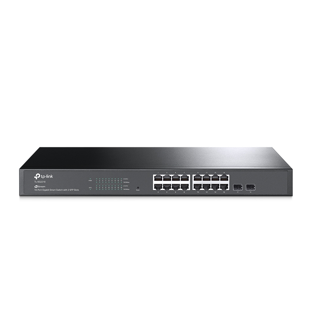 TP-Link Switch 16port 10/100/1000 TL-SG2218 Rack mountable w/2 SFP ports