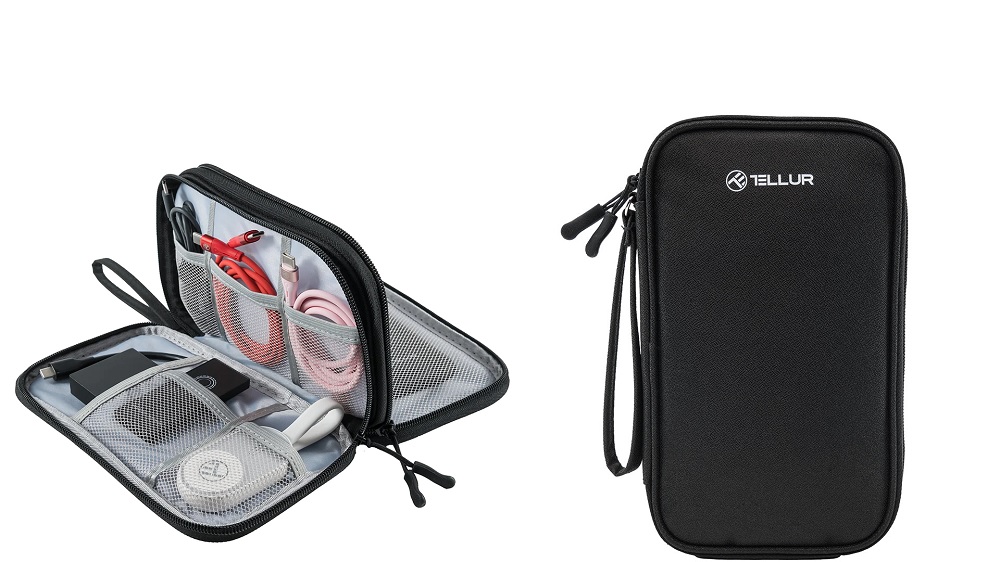 Travel Organizer Bag Tellur For Cables and Accessories Black