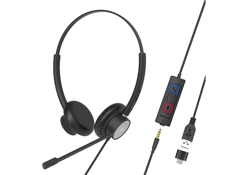 Headset Tellur Voice 420 Binaural USB-A, Type-C, 3.5mm Black