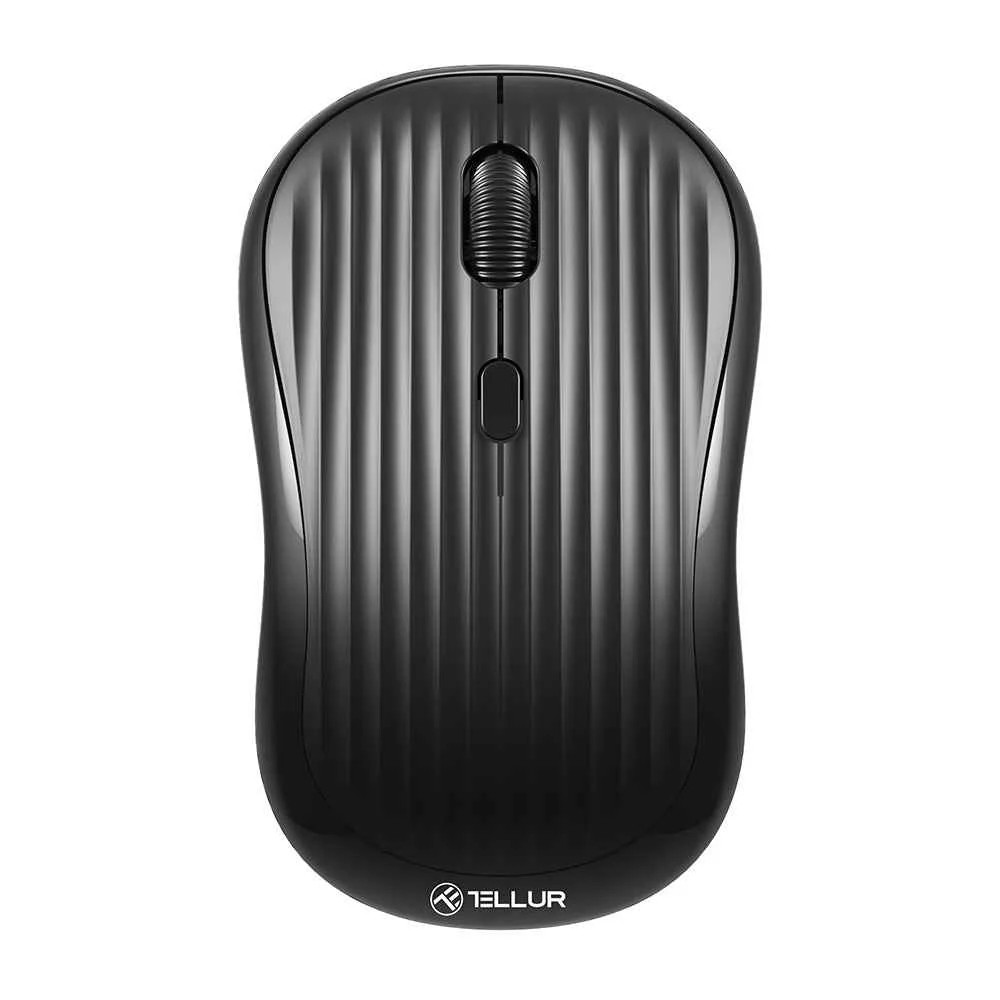 Mouse Tellur Wireless Ridge 1600dpi 2.4Ghz Bluetooth Rechargable Black