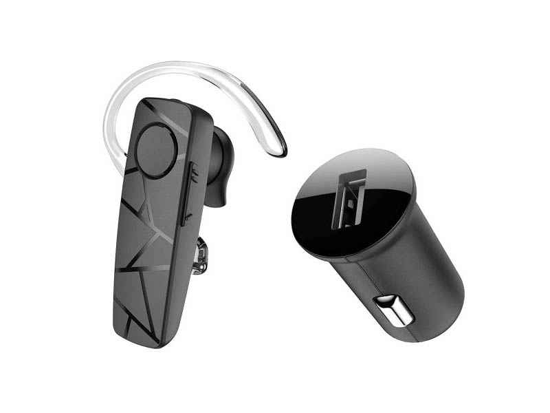Bluetooth Headset Tellur Vox 60 Black w/ Car Charger