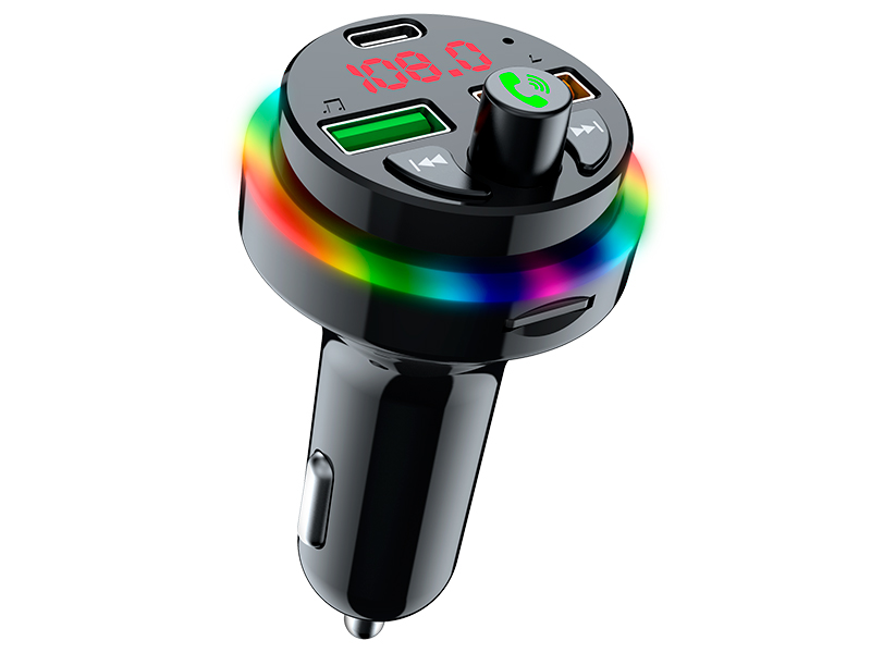 Wireless Bluetooth FM Transmitter Tracer Carsynk Hands Free/Dual Charger w/LCD Display