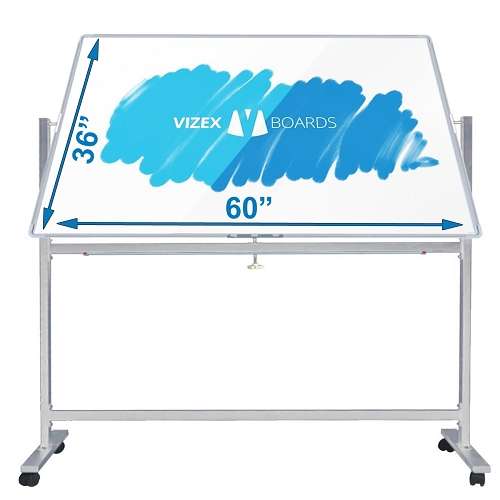 Magnetic Whiteboard Dry Erase Vizex 60" x 36" w/Stand