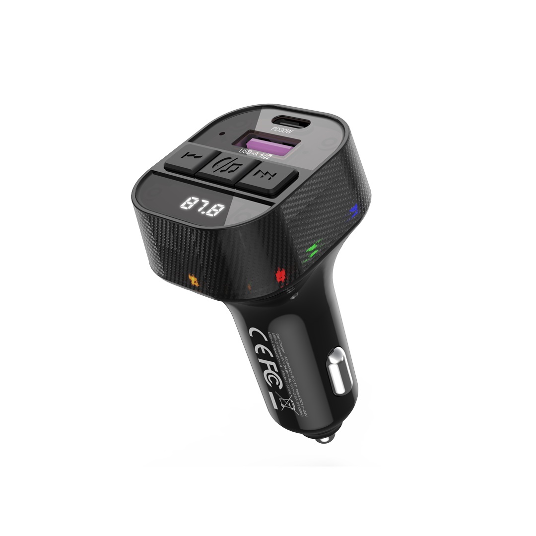 Wireless Bluetooth FM Transmitter XO BCC17 Hands Free/Charger 30W w/LCD Display