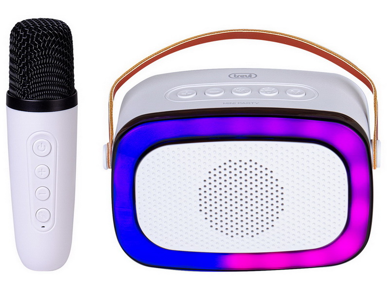 Speaker Trevi XR 8A01 Mini Party KARAOKE w/BT, Microphone. microSD, USB, AUX-IN White